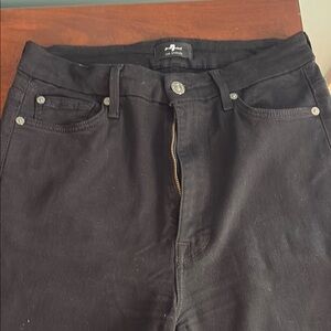 7 For All Mankind Black Skinny Jeans Modern Style